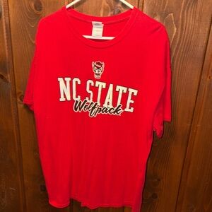 Gildan Red NC State Wolfpack Short Sleeve Tee